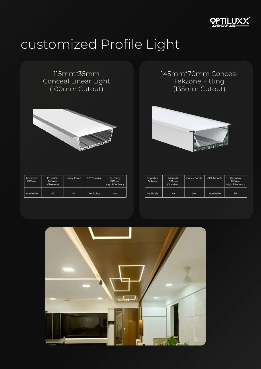 Conceal Linear 115×35 & 135×70