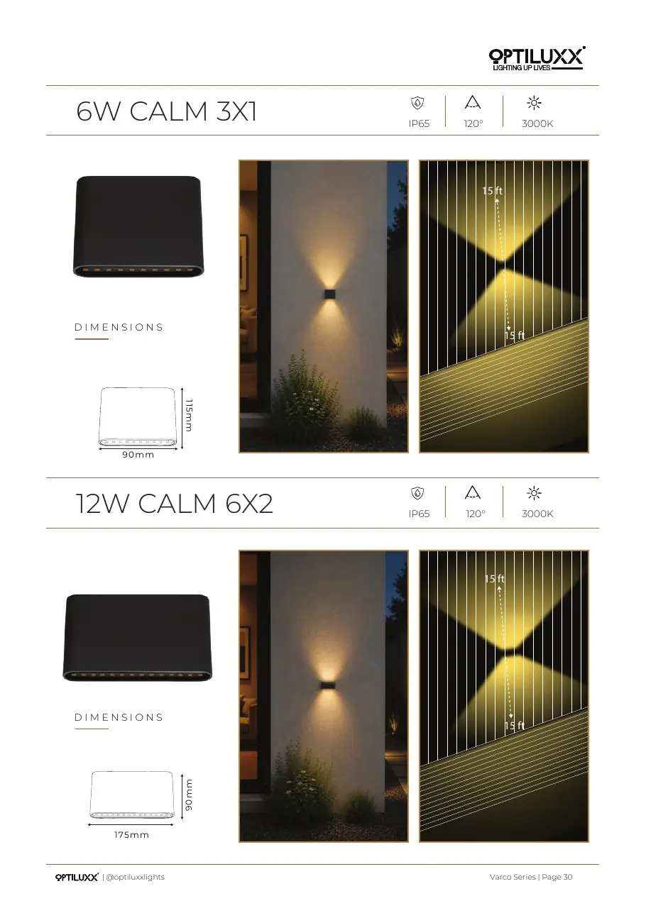 6W Calm 3X1 / 12W Calm 6X2